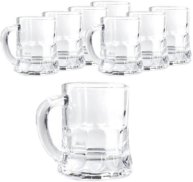 ARTWARE Pure 迷你帶柄燒酒杯, 透明色, 8個