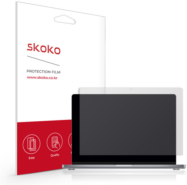 스코코 맥북프로 2021 M1 PRO 저반사 액정 + 외부보호필름 세트, 1세트