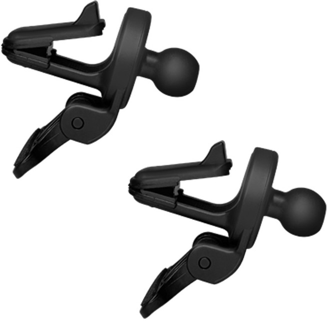 레드빈 집게 받침 방식 송풍구 핸드폰 거치대 DEAM, 2개, 블랙