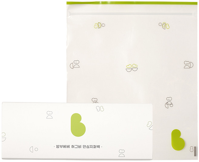밤부베베 허그비 안심지퍼백 일반형 20매, 1개