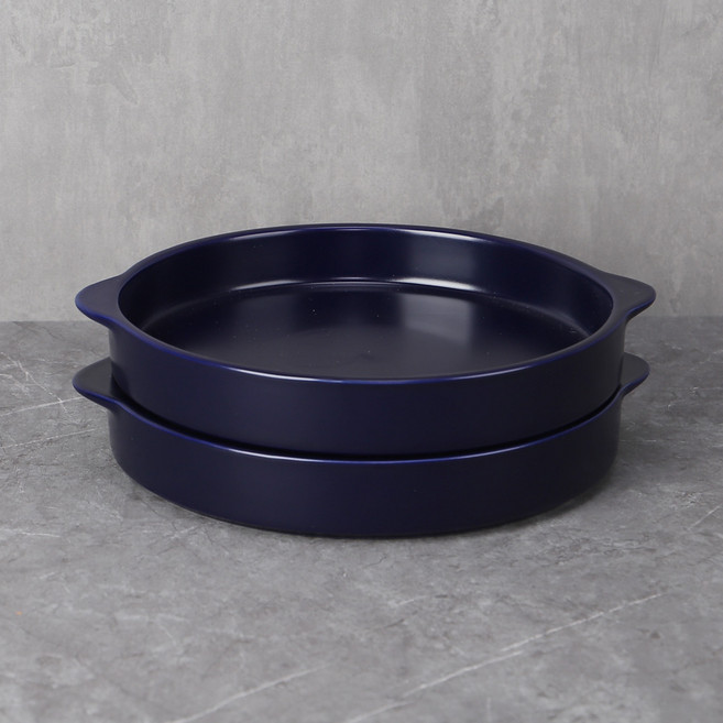 블룸엣홈 몬타지오 접시 대 네이비, 2개