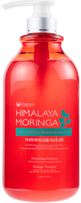 포고니아 하말라야 모링가 다시마 하이드로졸 리뉴잉 샴푸 장미향, 1L, 1개