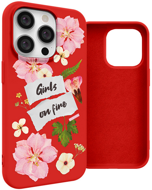 JUST4YOU 플라워 콜라주 소프트 휴대폰 케이스