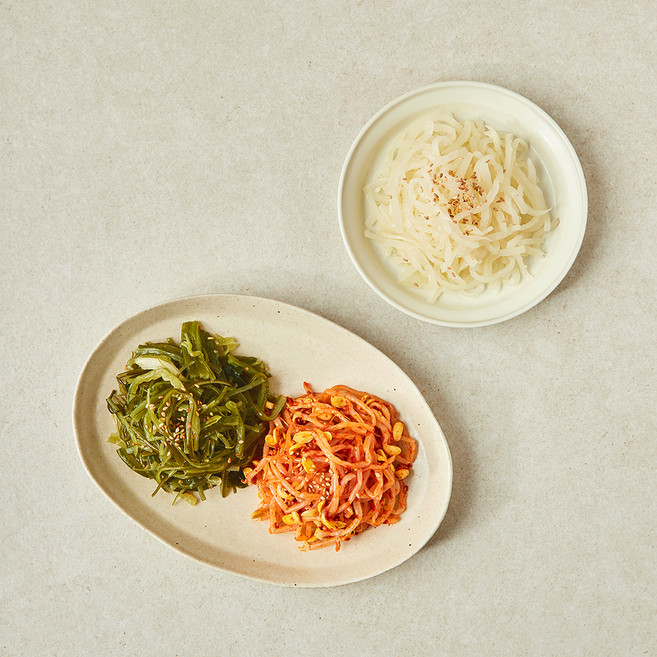 식탁위의사계 비빔밥 나물 3종 세트 610g, 1세트