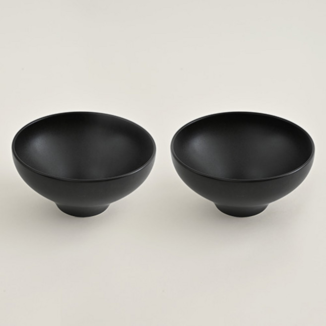 에라토 다담 도자기 면기, 스톤블랙, 2개
