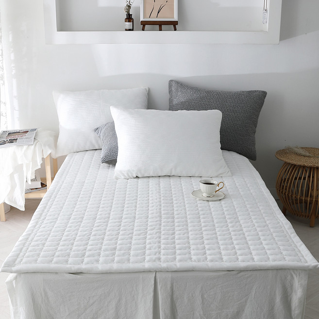 보드라미 극세사 순면 꽈배기니트 카페트, 아이보리