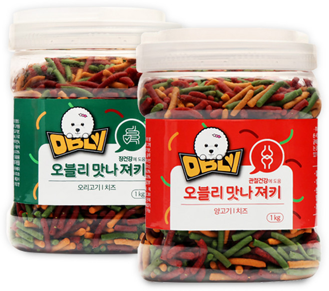 오블리 맛나져키 콤보, 오리고기 + 치즈 혼합맛, 양고기 + 치즈 혼합맛, 1세트
