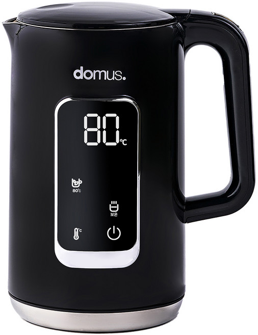 도무스 통스텐 디지털 안심 이중 전기주전자 1.7L, 블랙