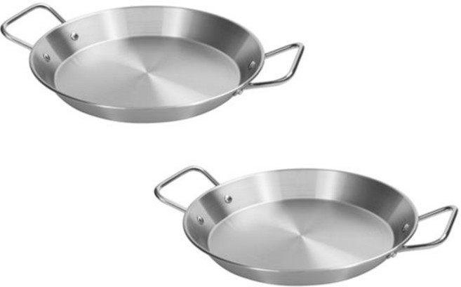 키친아트 스테인레스 빠에야팬, 26cm, 2개