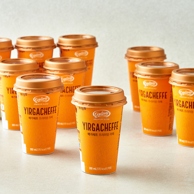 푸르밀 예가체프 프리미엄 라떼, 10개, 300ml