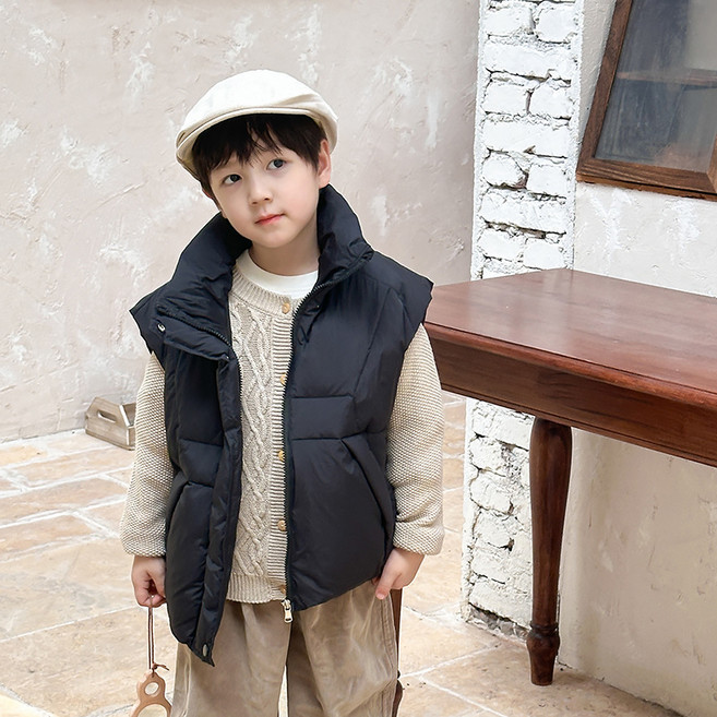 스타빈 아동용 베이직 패딩조끼