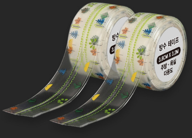 주방 욕실 곰팡이 다기능방수 테이프 꽃잎 38mm x 3.2m, 2개