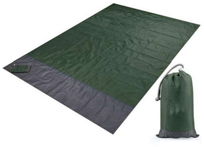 에코벨 휴대용 방수 대형 돗자리, 그린