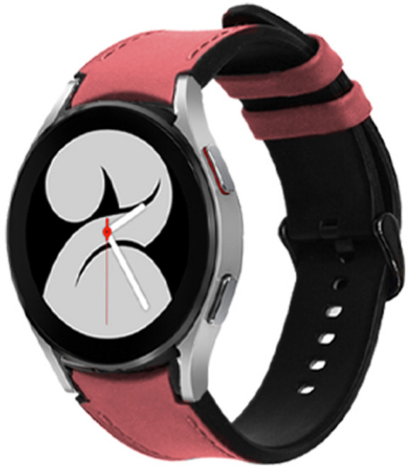 OVERGEAR Galaxy Watch 皮革錶帶 20MM, LH 4 粉紅色