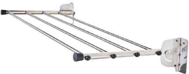 아텍스몰 벽부착 접이건조대 90cm, 1개, 실버