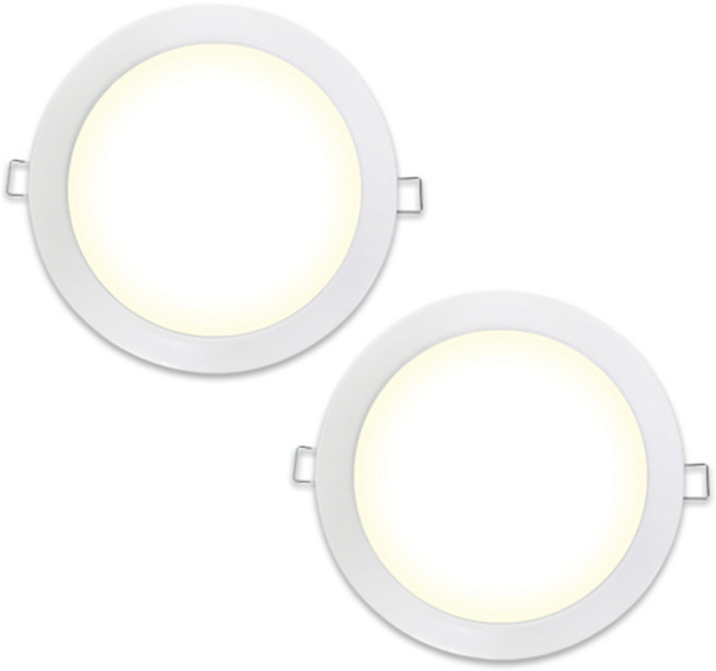GAON LED 筒燈 20W DS, 暖白光(白色), 2個
