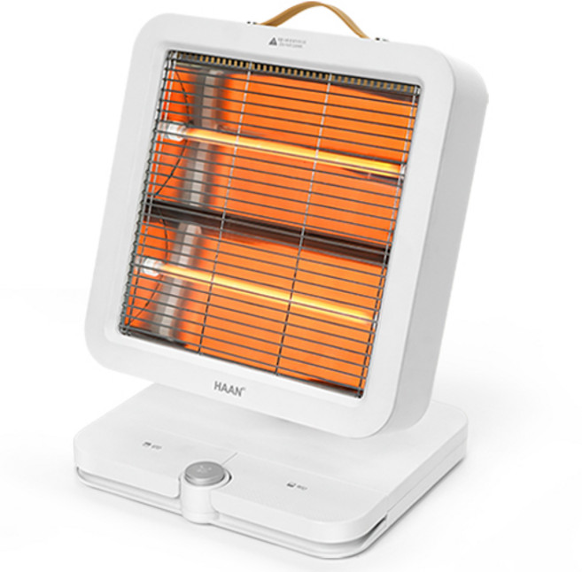 한경희생활과학 자동좌우회전 발터치 미니 전기히터, HAAN-M300H, 화이트
