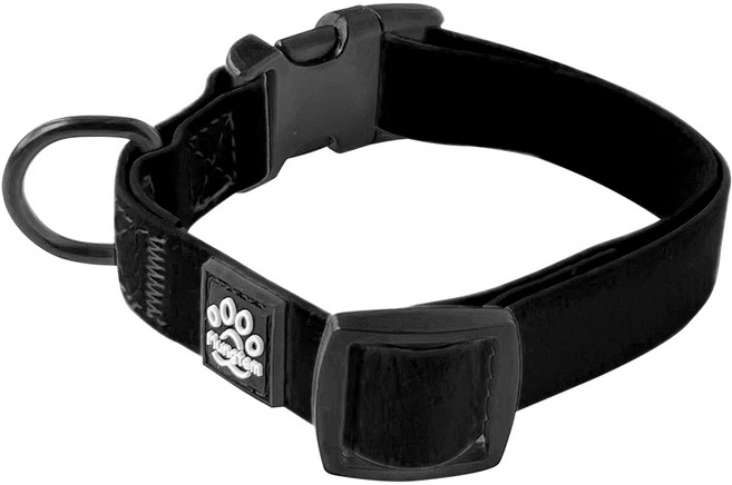 멍템 반려동물 방수 목줄, 블랙, 1개