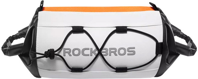 락브로스 자전거 핸들바 가방, 화이트블랙(W002), 1개