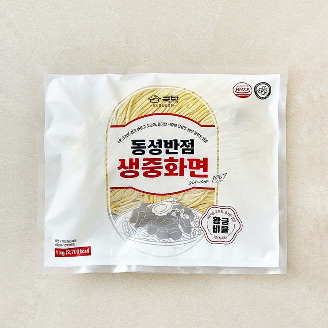 쿡탁 동성반점 생중화면, 1kg, 1개