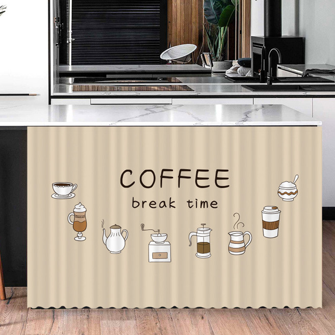 아티홈 커피 앤 쿠킹 벨크로 캐비닛 커튼