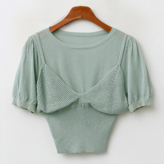 엔비룩 여성용 젤로 뷔스티에 니트