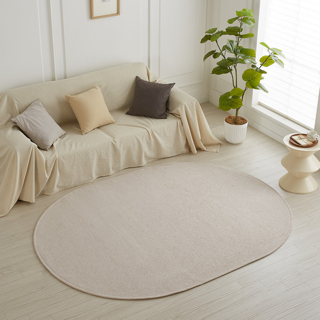 이니띠움 아쿠아 생활방수 타원형 러그 카페트