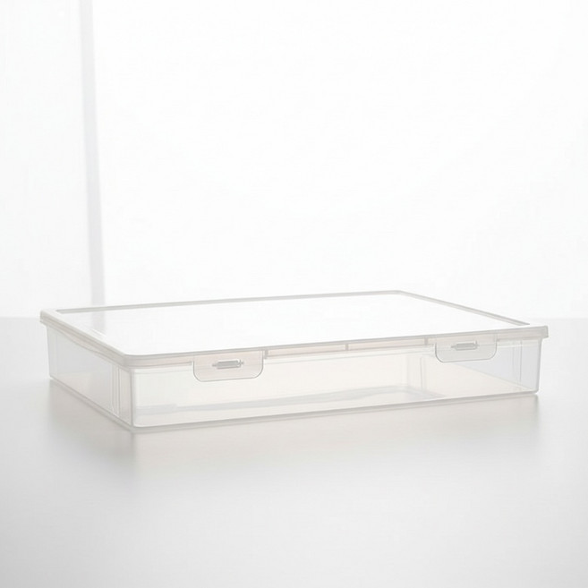 벤프 플라스틱 서류 파일 정리 보관함 대, 투명, 1개