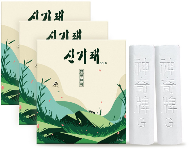 신기패 분필형 해충 바퀴벌레약, 14g, 3개