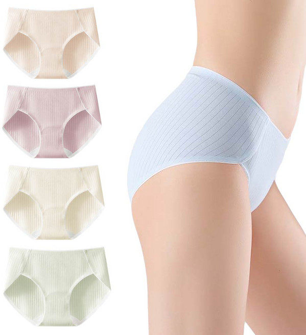 투이스타 티안나는 골지 면 삼각 팬티 5종 세트