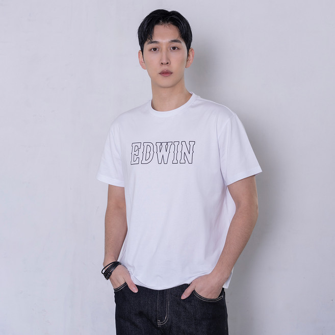에드윈 남성용 빅로고 티셔츠 EC1RS901M