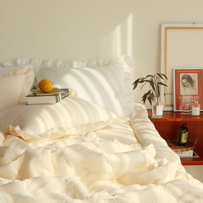 레시앙뜨 베이직 순면 시어서커 프릴 여름차렵이불