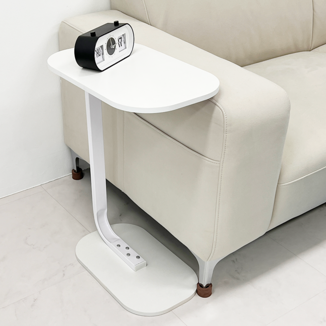 오브민 거실 쇼파 사이드 테이블, 화이트