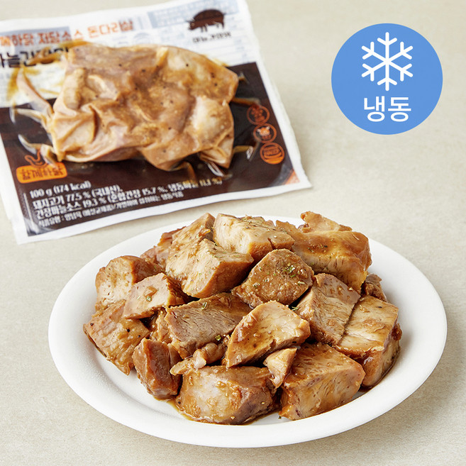 함께하닭 저당소스 돈다리살 마늘간장맛 (냉동), 100g, 6개