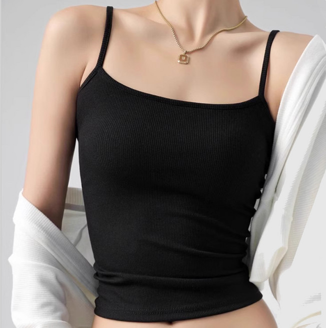 arua 아루아 여성용 스판 골지 끈나시 3p