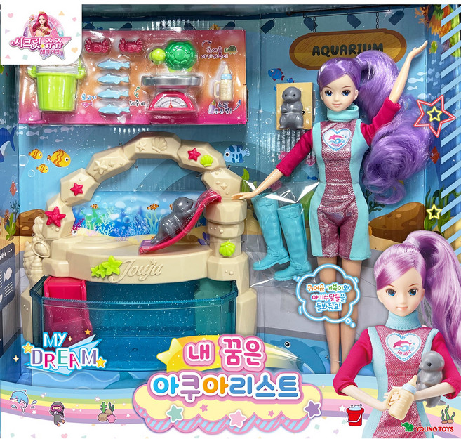 시크릿쥬쥬 내 꿈은 아쿠아리스트 인형, 혼합색상, 1개