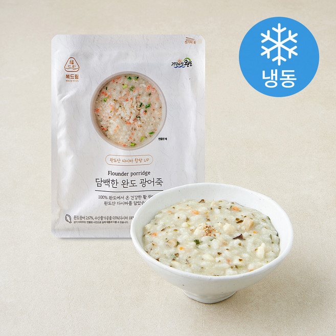 복드림 담백한 완도 광어죽 (냉동), 320g, 1개