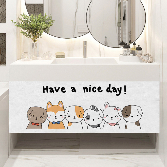 아티홈 방수 두꺼운 와이드 벨크로 캐비닛 커튼