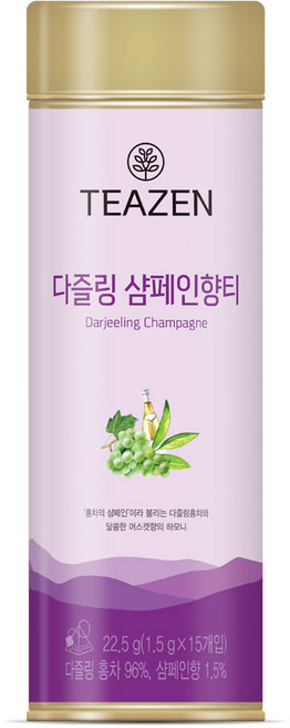 티젠 다즐링 샴페인향티 15p, 1.5g, 15개입, 1개