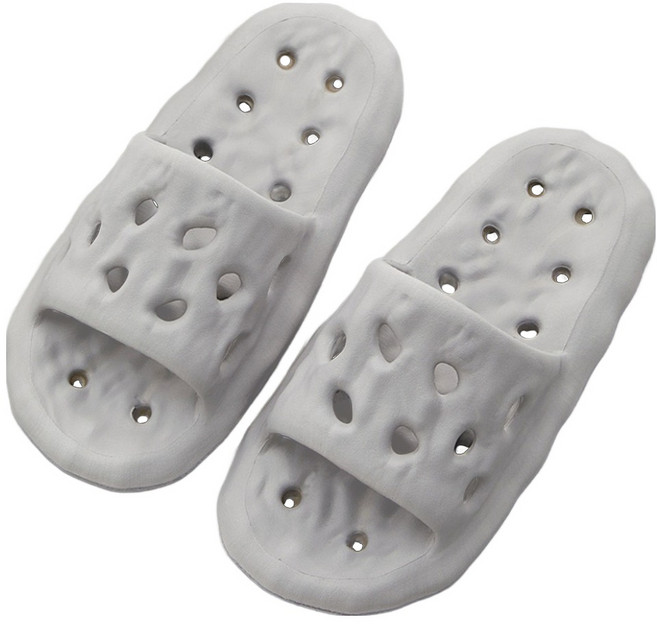 Nizeu 防滑 高級 EVA 浴室 拖鞋, 1個, 灰色