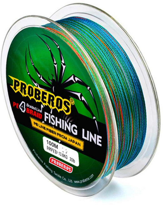 프로베로스 스파이더 오색합사 낚시줄, 랜덤 발송, 1개