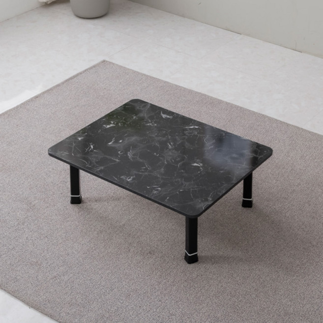 접이식 칼라테이블 4단높이조절 다리, 비앙코블랙(테두리 블랙) 유광