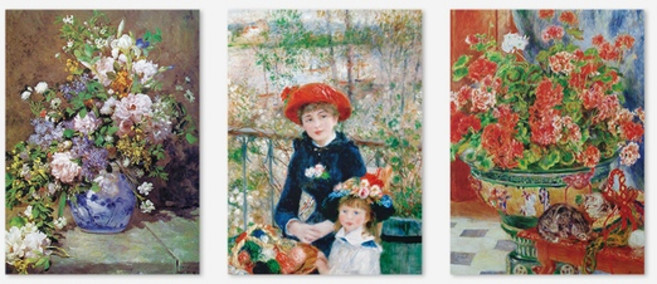 위모던 르누아르 시리즈 명화 포스터 3p 세트