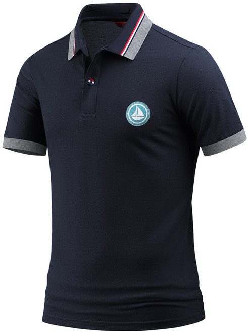 다꾸앙 남성용 요트 클럽 반팔 카라 티셔츠 D06P7_qp2868