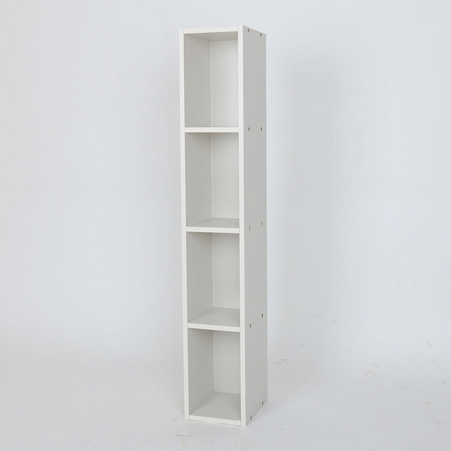 퍼티크 인테리어 틈새장 200, 밀크화이트, 4단