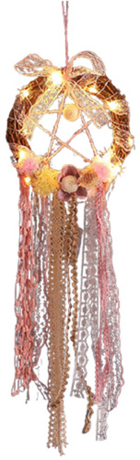 플라워 리본 드림캐쳐 LED형, 혼합색상