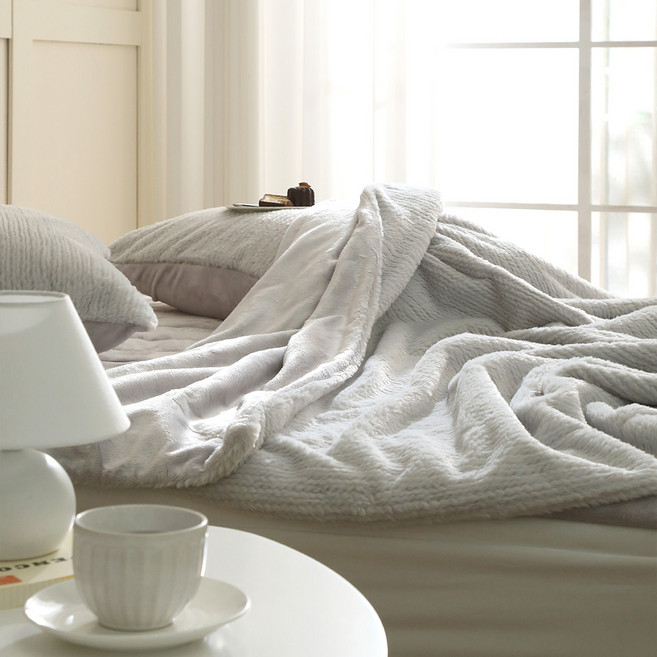 플로라침구 버니 10mm 극세사 담요