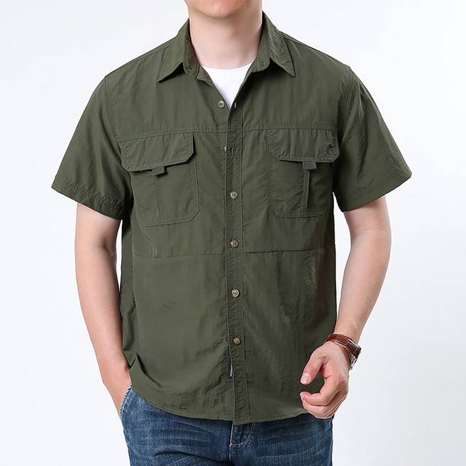 인피어스 남성용 캐주얼 아웃도어 반팔 셔츠 I263-45