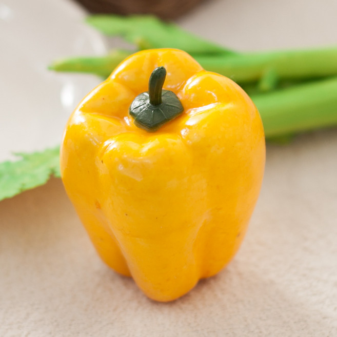 플라워트리 모형 야채 채소 피망 2p, 옐로우