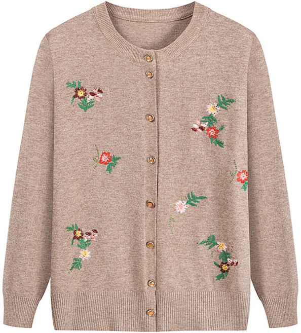 마켓에이 여성용 플라워 미니멀 미시 가디건